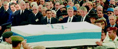 Leaders at Rabin funeral